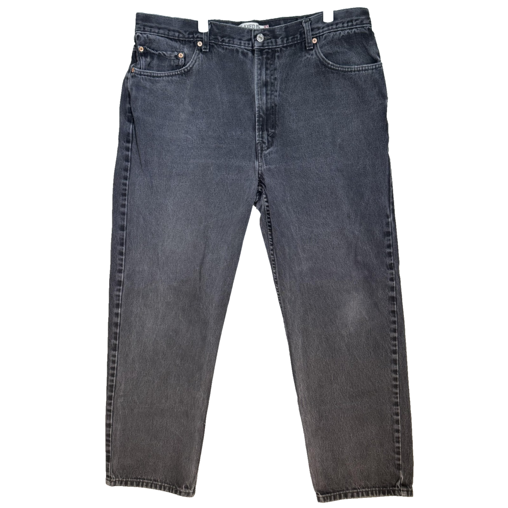 Levi's 550 Jeans Mens 40x32 Black Relaxed Fit Tapered Leg 100 Cotton